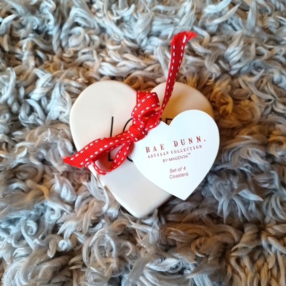 🎉Host Pic🎉Rae Dunn Love Coasters - Picture 2 of 3